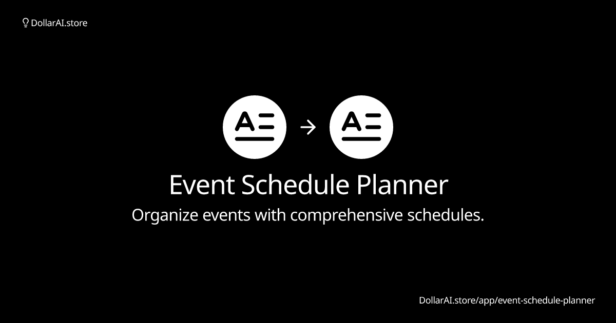 event-schedule-planner