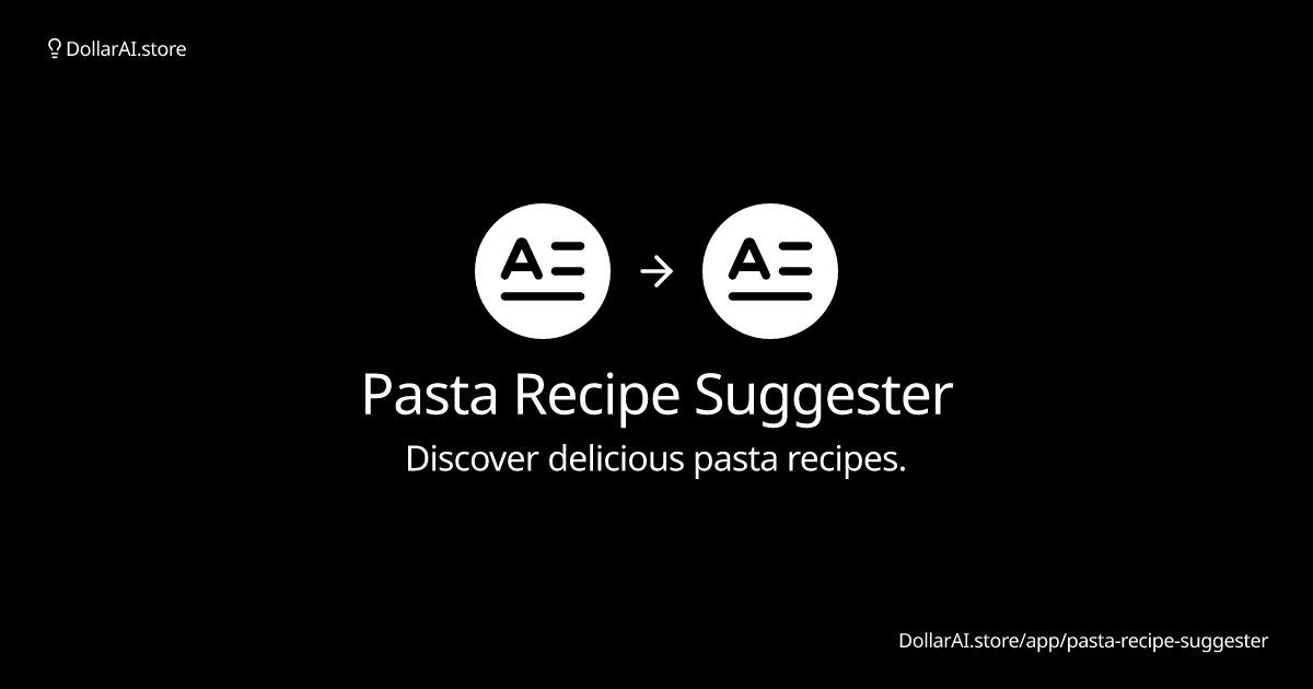 pasta-recipe-suggester