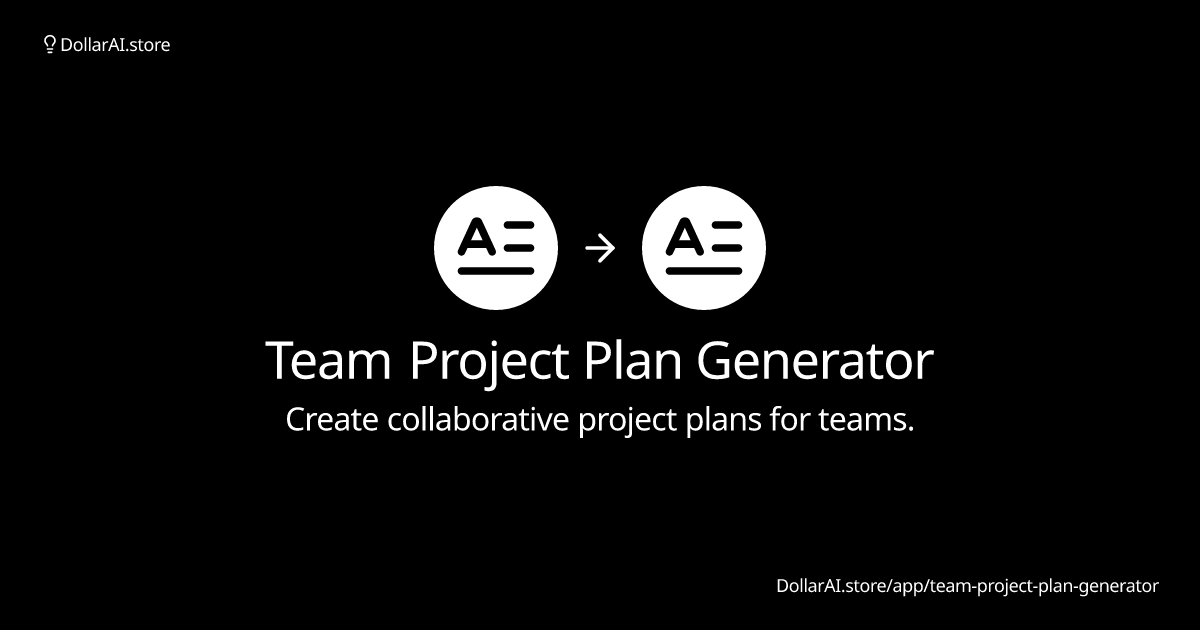 team-project-plan-generator